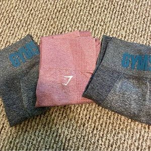 3 pairs of Gymshark leggings